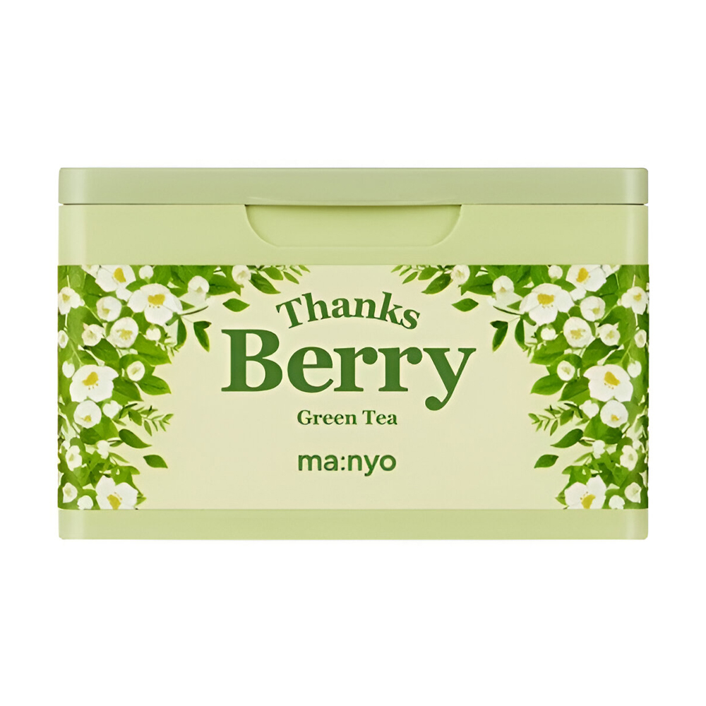 Тканинна маска для обличчя Manyo Thanks Berry Green Tea Mask на основ зеленого чаю, 30 шт